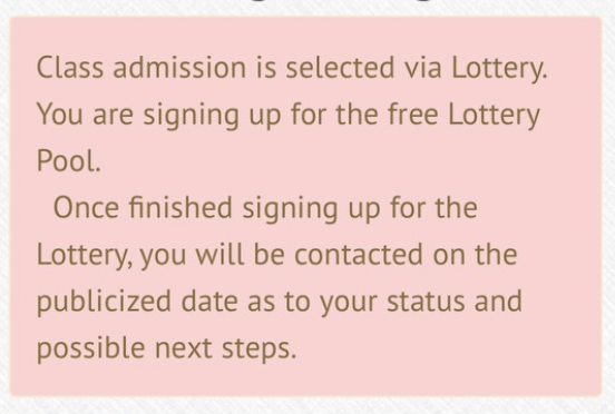 Lottery pop up 